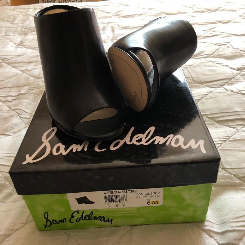 Sam Edelman NIB 6M Black Leather Shoes